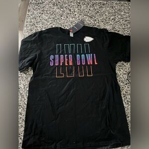 Fanatics Black Super Bowl T-Shirt with Multicolor Design